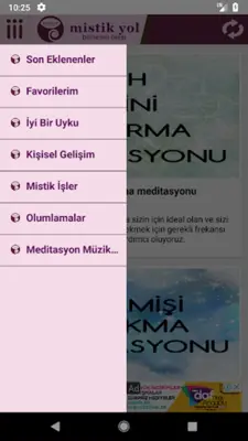 Mistik Yol Meditasyonları android App screenshot 0