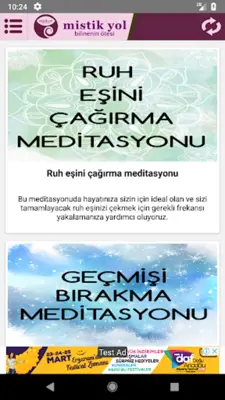 Mistik Yol Meditasyonları android App screenshot 2